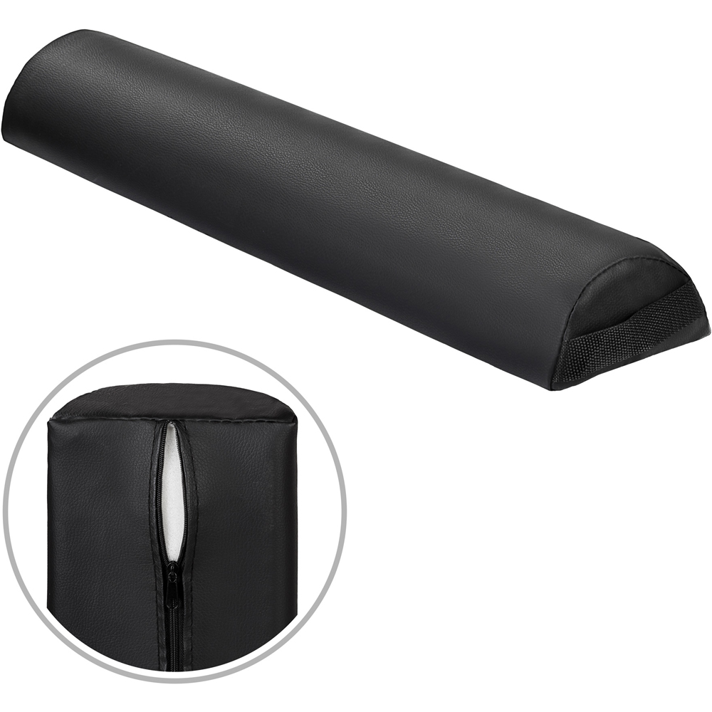 tectake Black Stool and Bolster Cushion Set Image 6