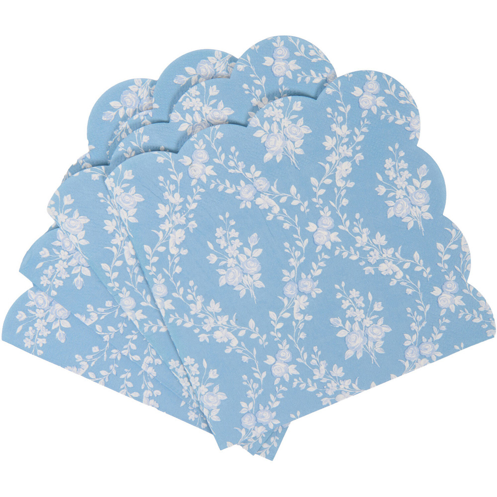 Pack of 20 Modern Floral Napkins Image 7
