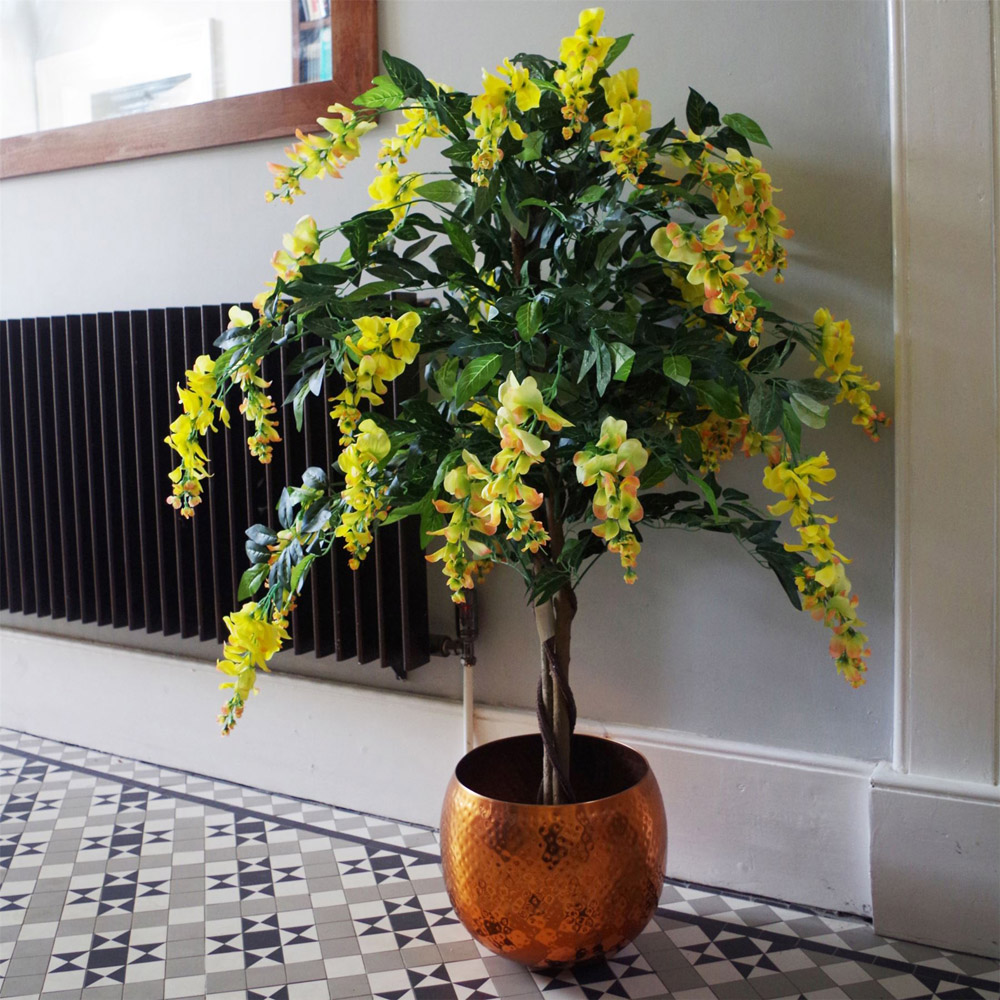 Leaf Yellow Flowering Wisteria Artificial Tree 120cm Image 2