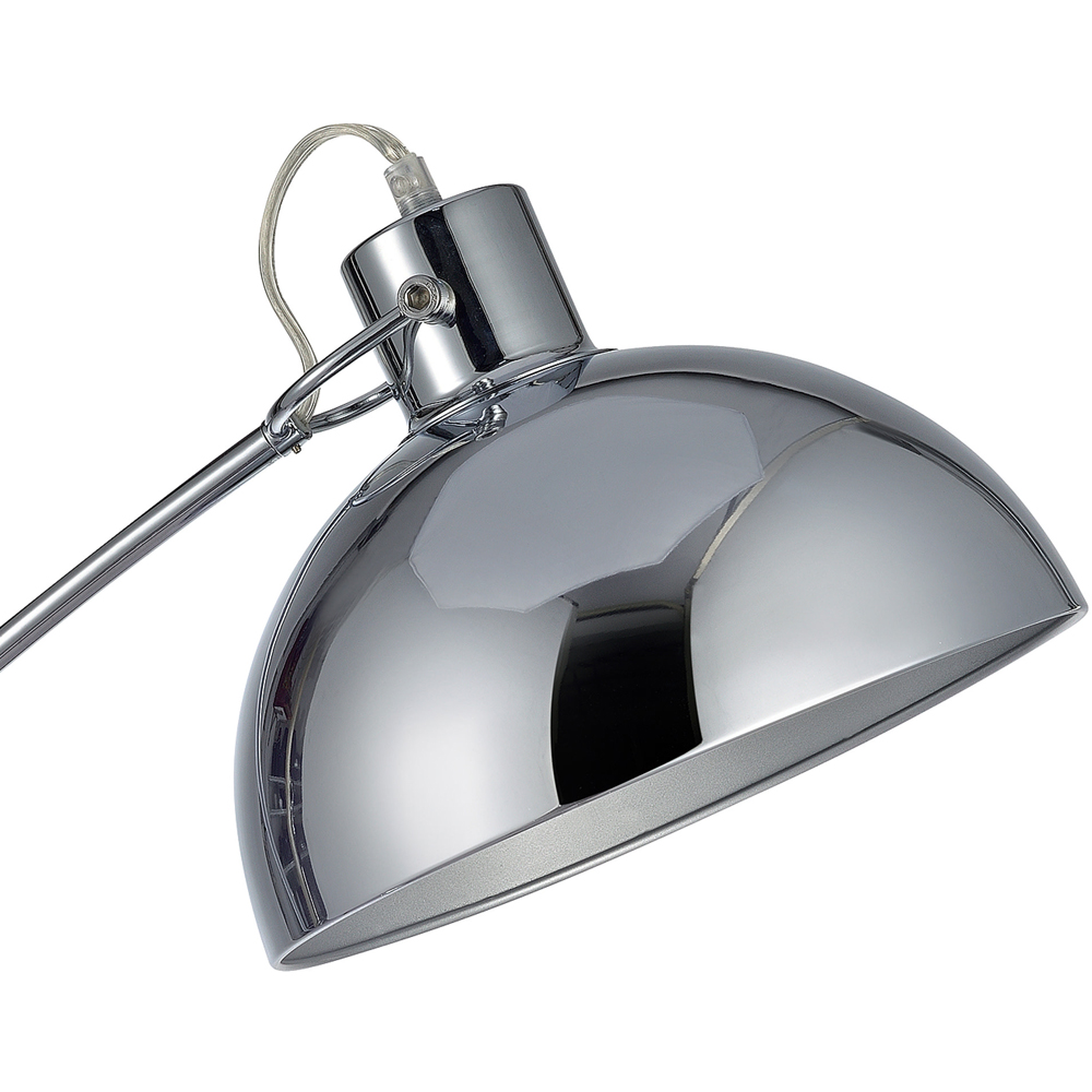 Teamson Home Arco Chrome Shade Arched Floor Lamp Image 3