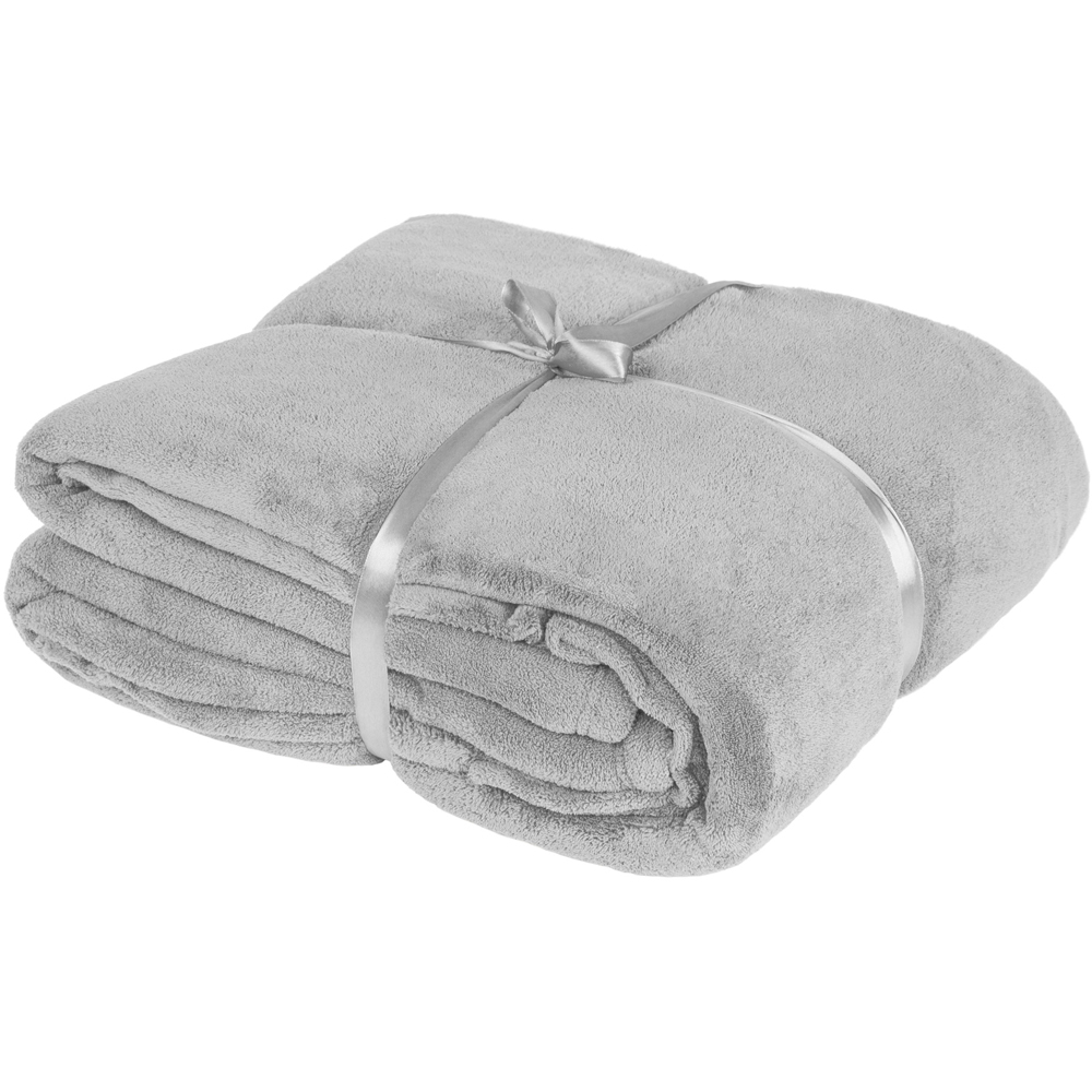 tectake Grey Sleeved Blanket with Pocket 170 x 200cm 2 Pack Image 4