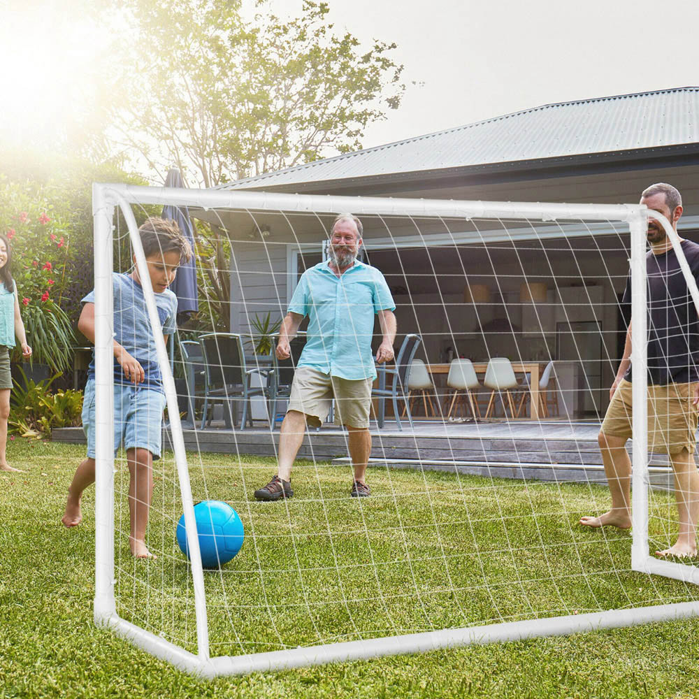 Costway Portable High Strength Netting Soccer Goal with PVC Frame Image 2