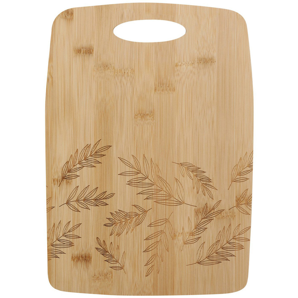 Botanical Bamboo Cutting Board - Large Image