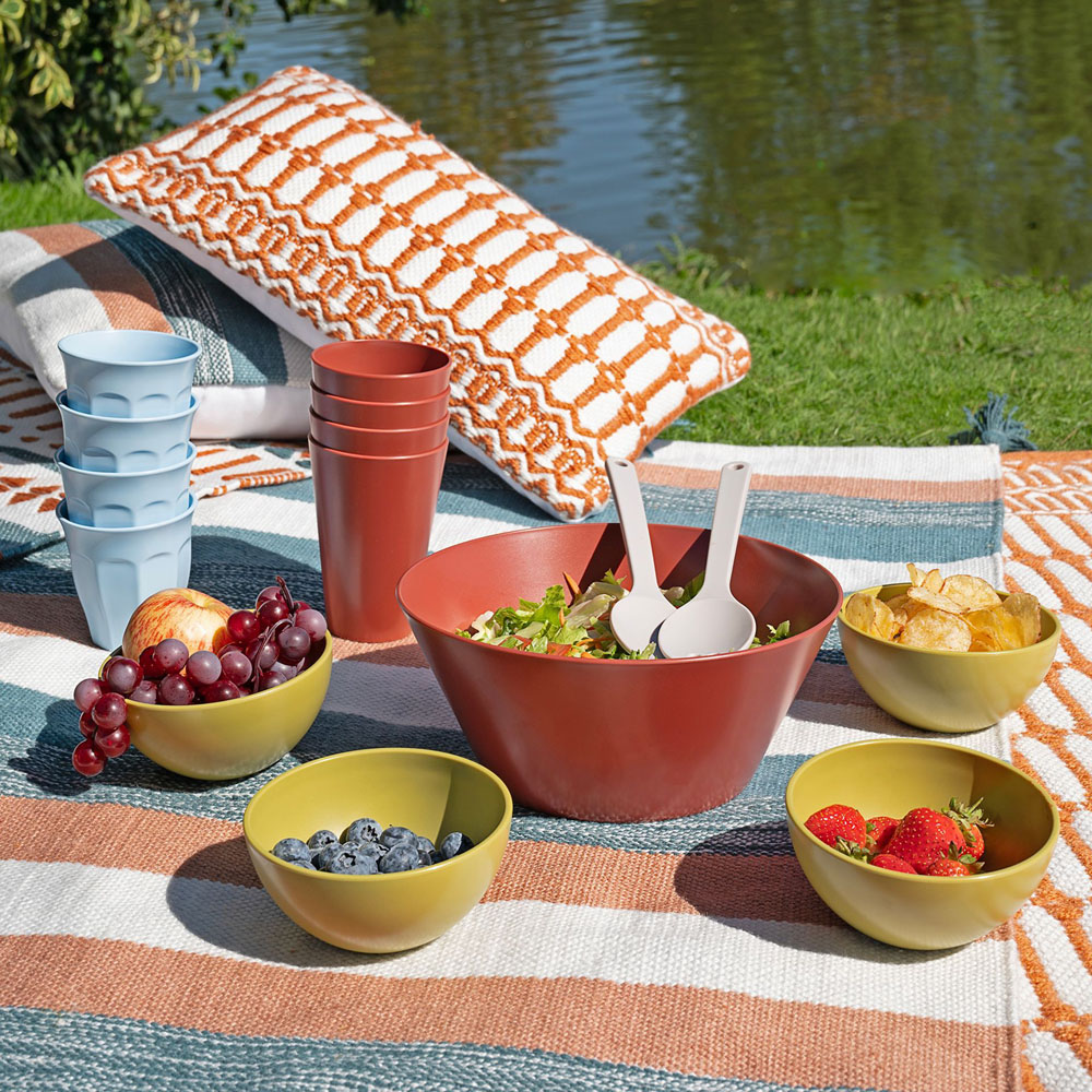 Country Living Woven Terracotta Outdoor Cushion 30 x 50cm Image 2