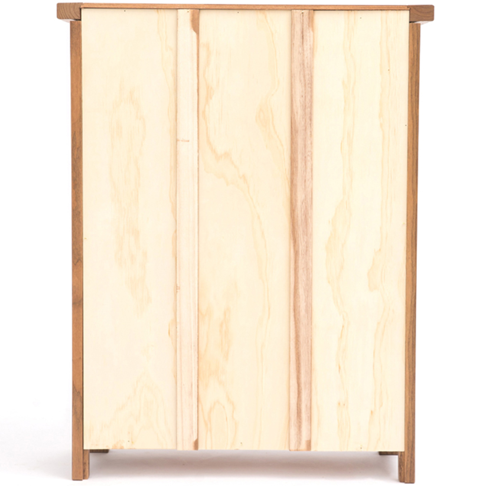 Trivento 3 Shelf Light Wood Lacquered Bookcase Image 5