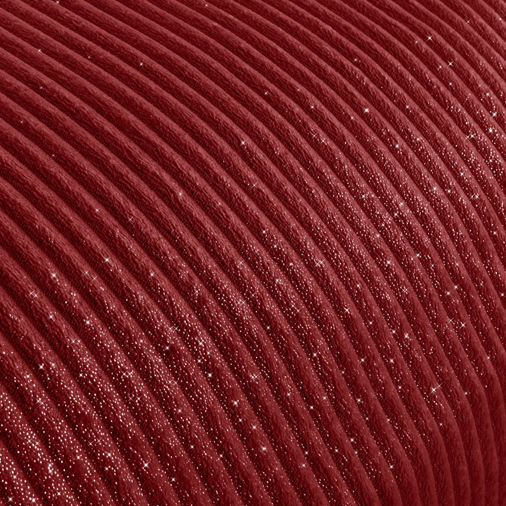 Velosso King Size Red Glitter Cord Duvet Set Image 3