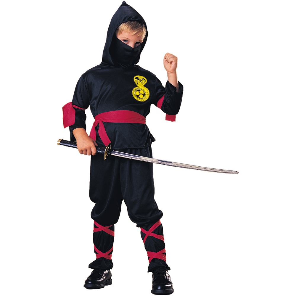 Rubies Masquerade Kids Haunted House Black Ninja Costume Small Image 1