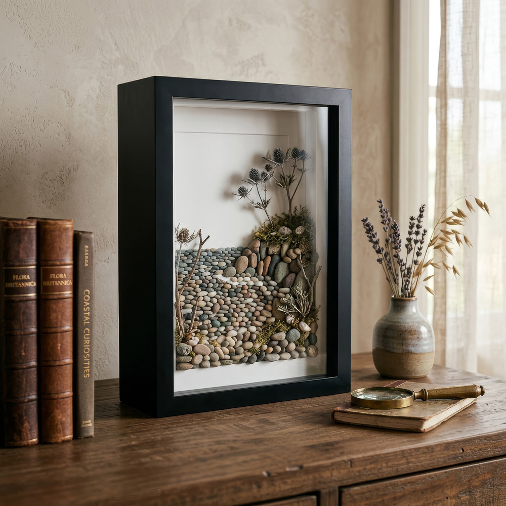 Nicola Spring Black 3D Deep Box Photo Frame with White Mount 8 x 12 inch 5 Pack Image 4