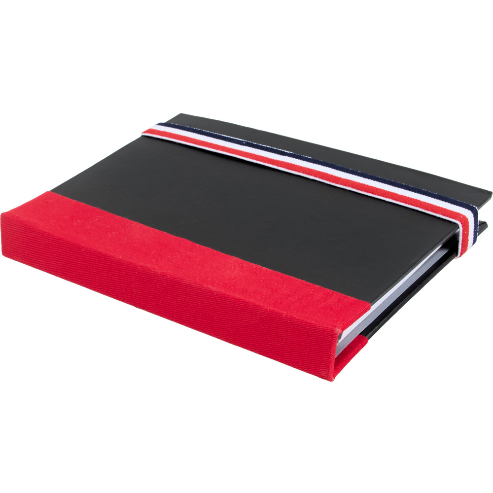 Red and Black Stripe Memo Pad Image 4