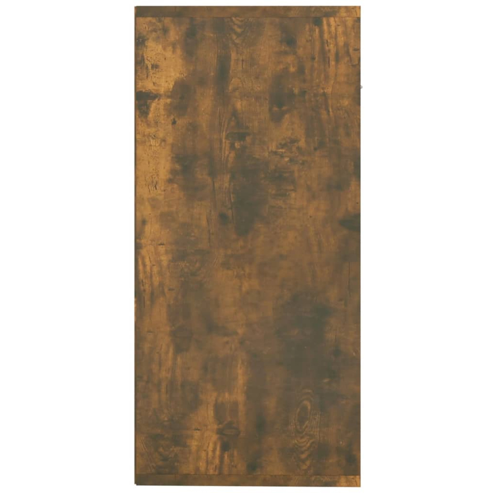 vidaXL 2 Door 4 Drawer Smoked Oak Sideboard Image 5
