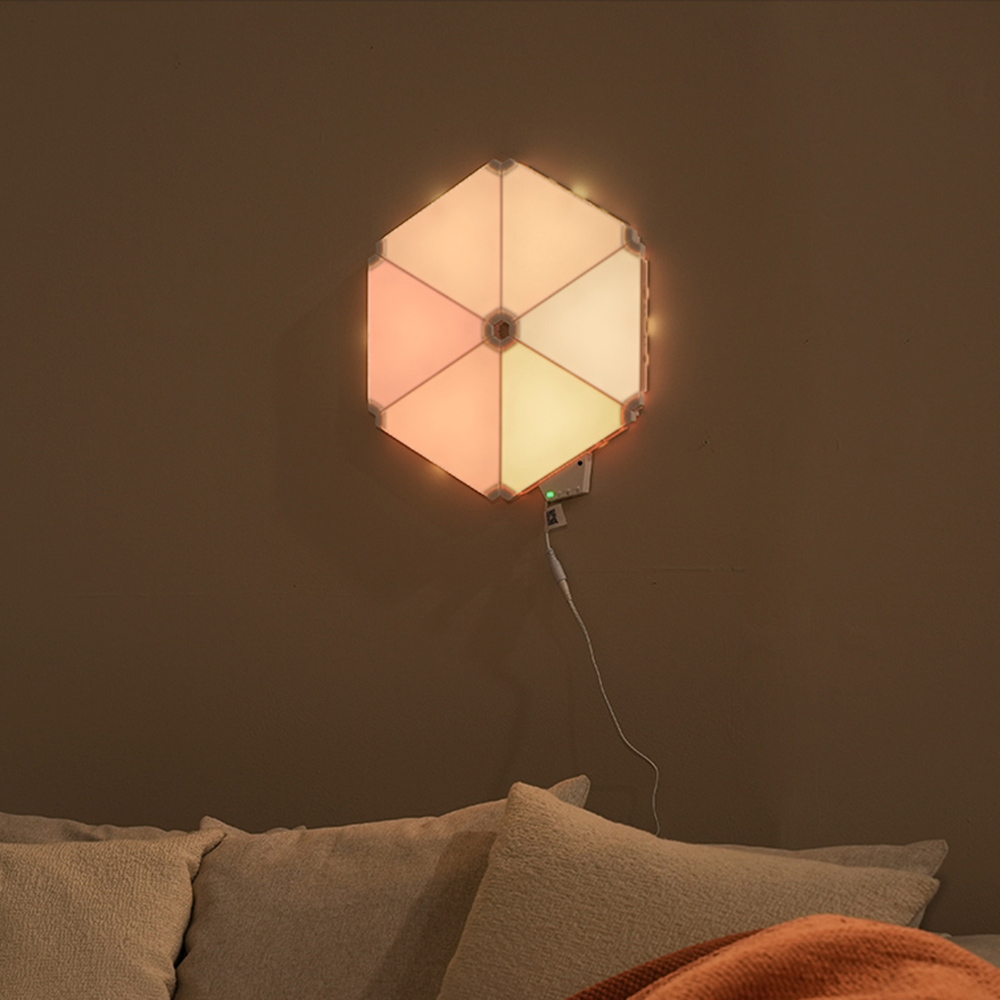 ValueLights Smart App-Control Music Sync Wall Gaming Triangle Light Kit Image 2