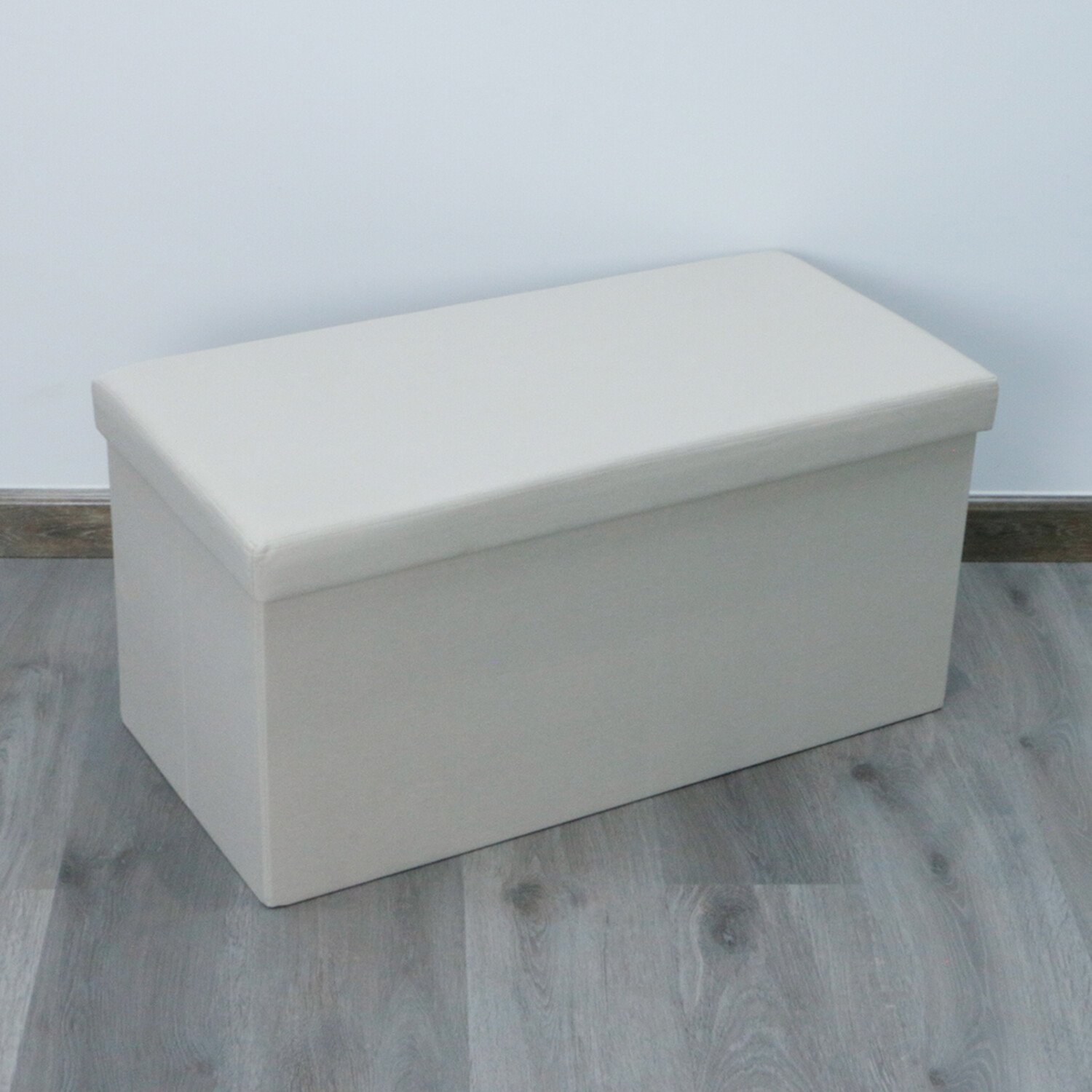 Cream Seville Linen Storage Trunk Image 9