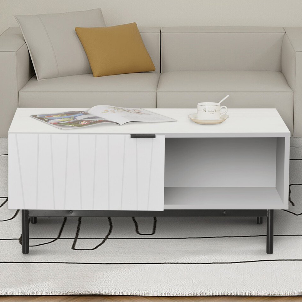 Dakota White Coffee Table Image 1