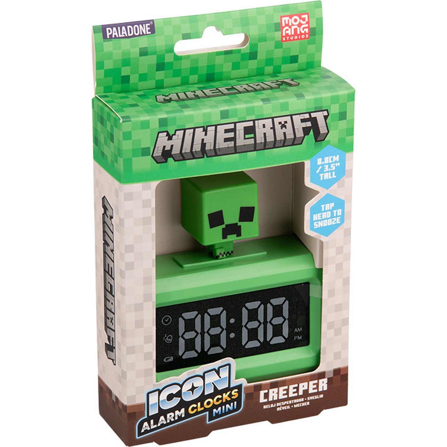 Creeper Icon Alarm Clock Mini Green Image 4