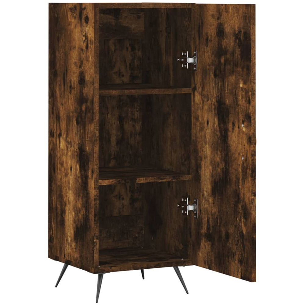 vidaXL Single Door Smoked Oak Sideboard Image 5