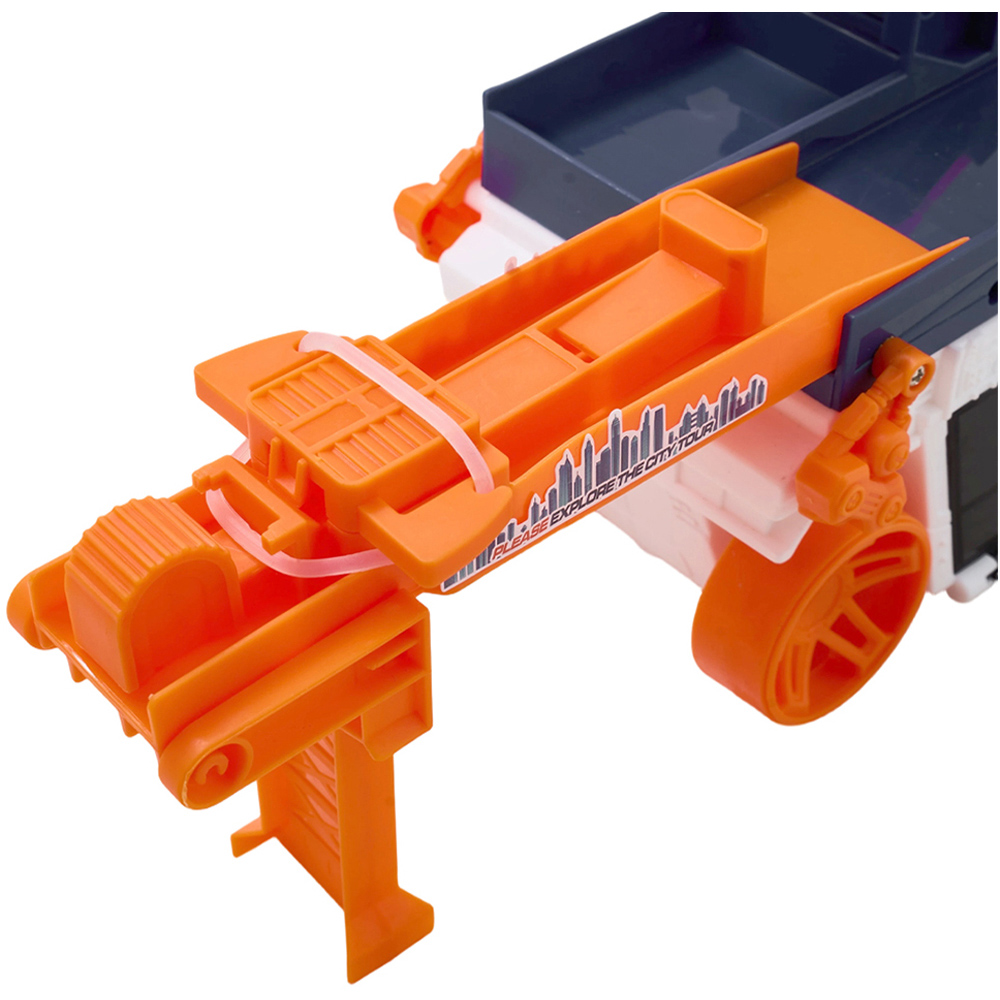H&O Direct Kids Loop Track Transport Truck Playset with 2 Die Cast Cars Lights and Music Image 5