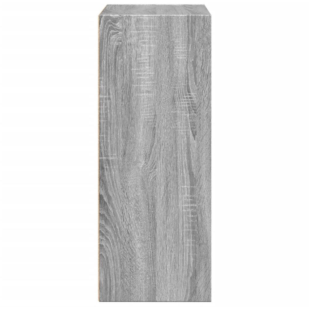 vidaXL 2 Shelf Grey Sonoma Bookcase Image 4