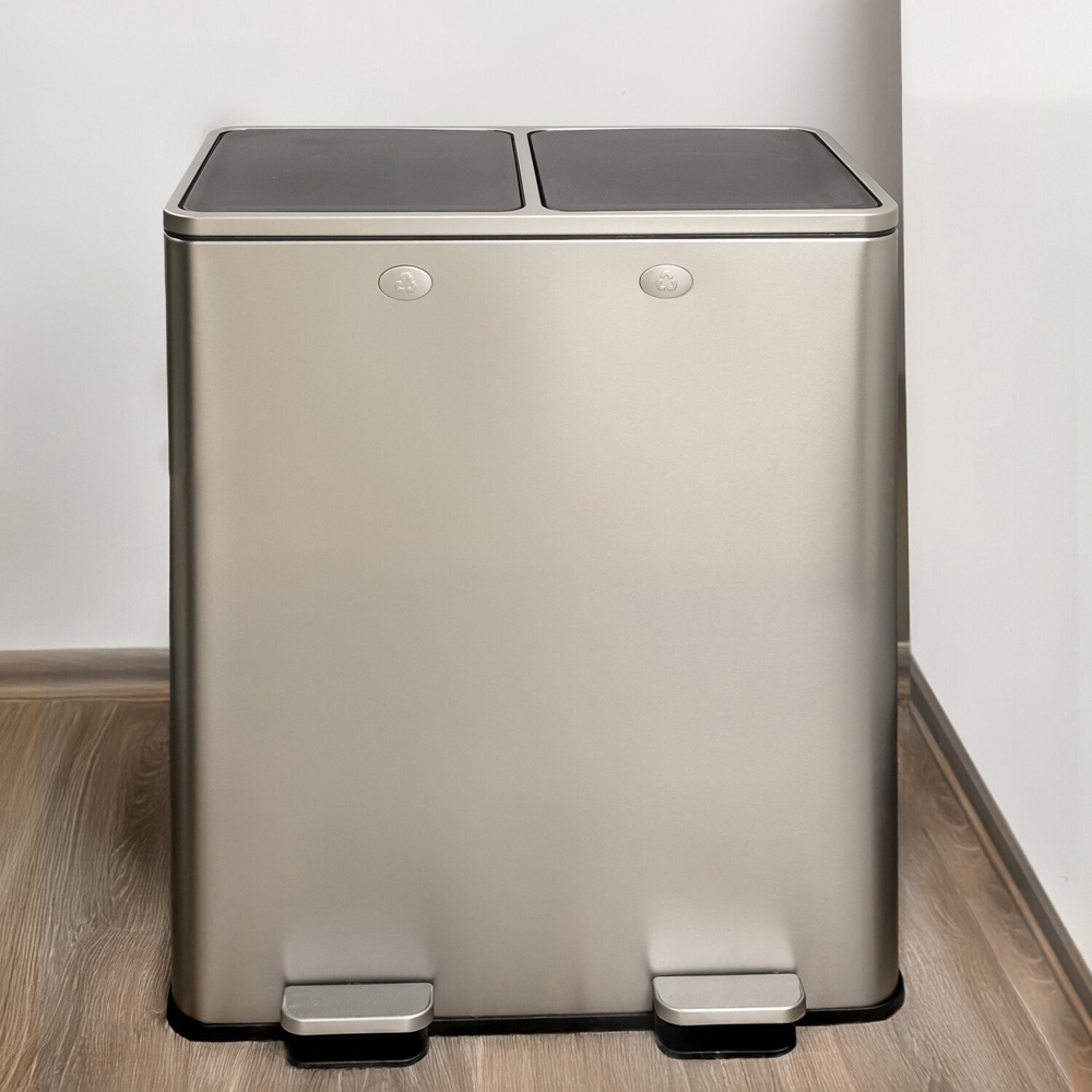 Kitchen Master 60L Premium Recycle Bin Light Grey Image 6
