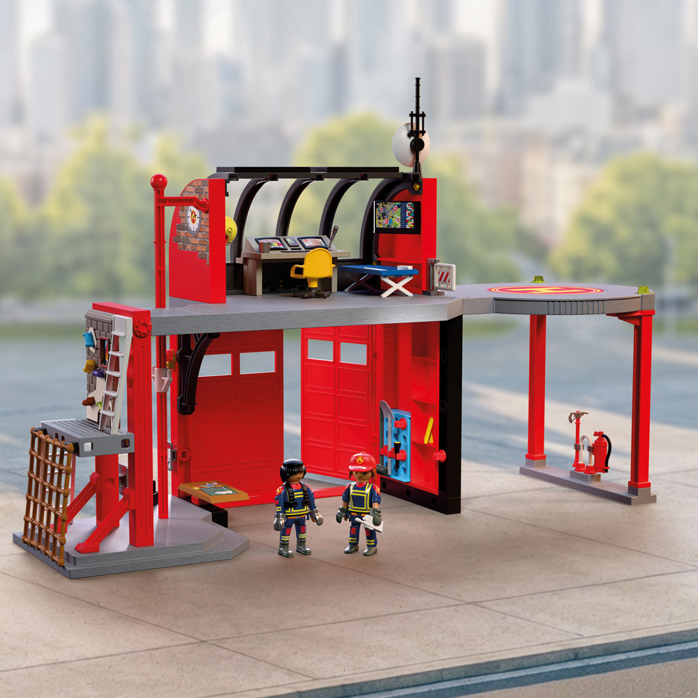Playmobil Large Fire Station Play Set 201 Piece Image 6
