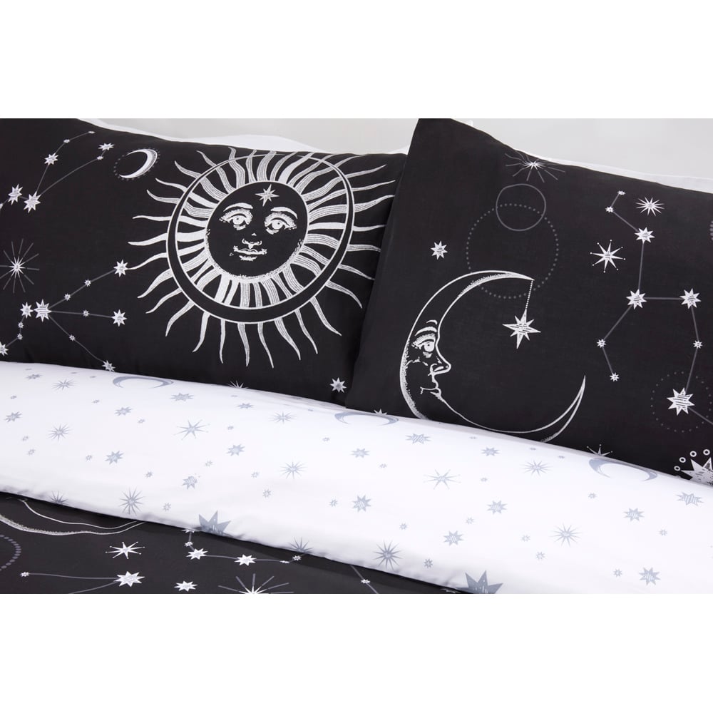 Rapport Home Celestial Double Black Duvet Set Image 2