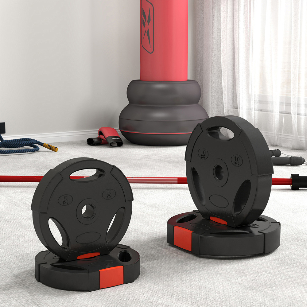 SPORTNOW Black Weight Plates Set 4 Pack Image 3