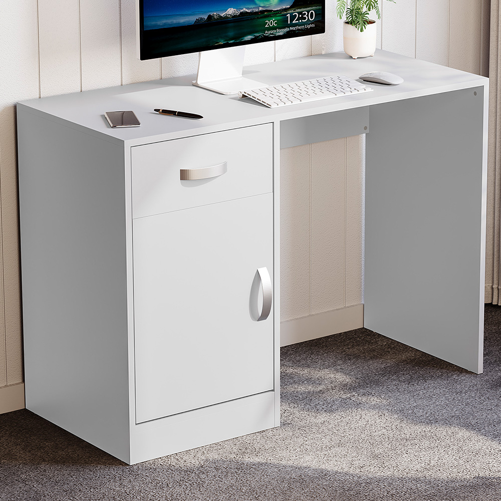 Vida Designs Hudson Computer Desk White Image 1