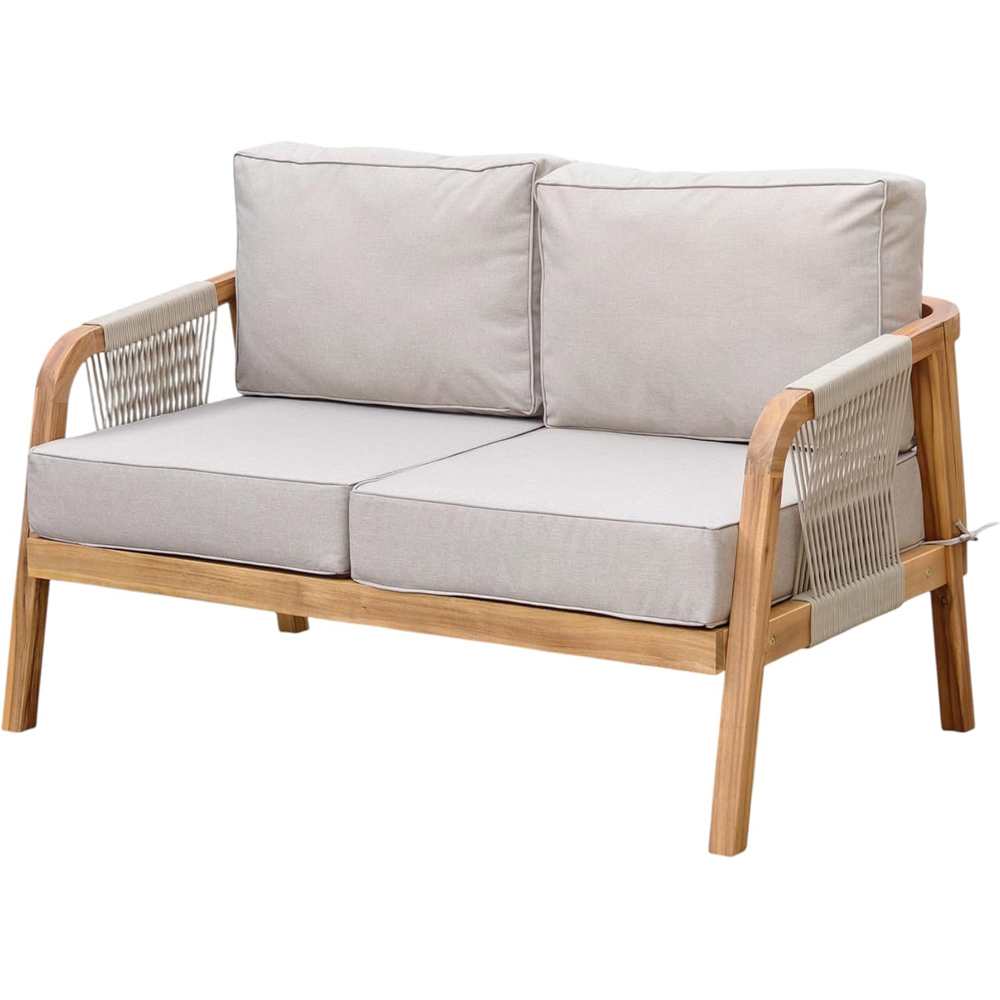 Thompson & Morgan Aspen 4 Seater Acacia Lounge Set Image 4