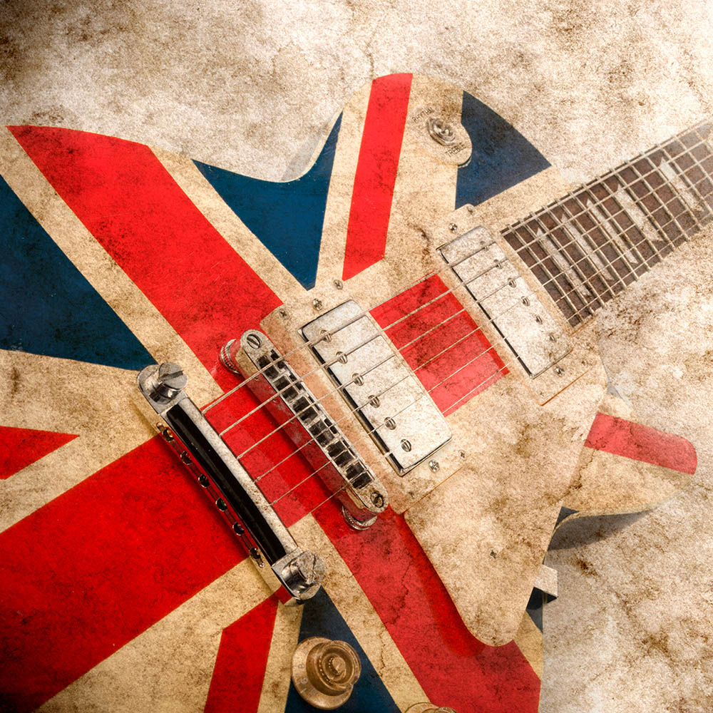 Origin Murals Rock Guitar Wall Mural Image 2