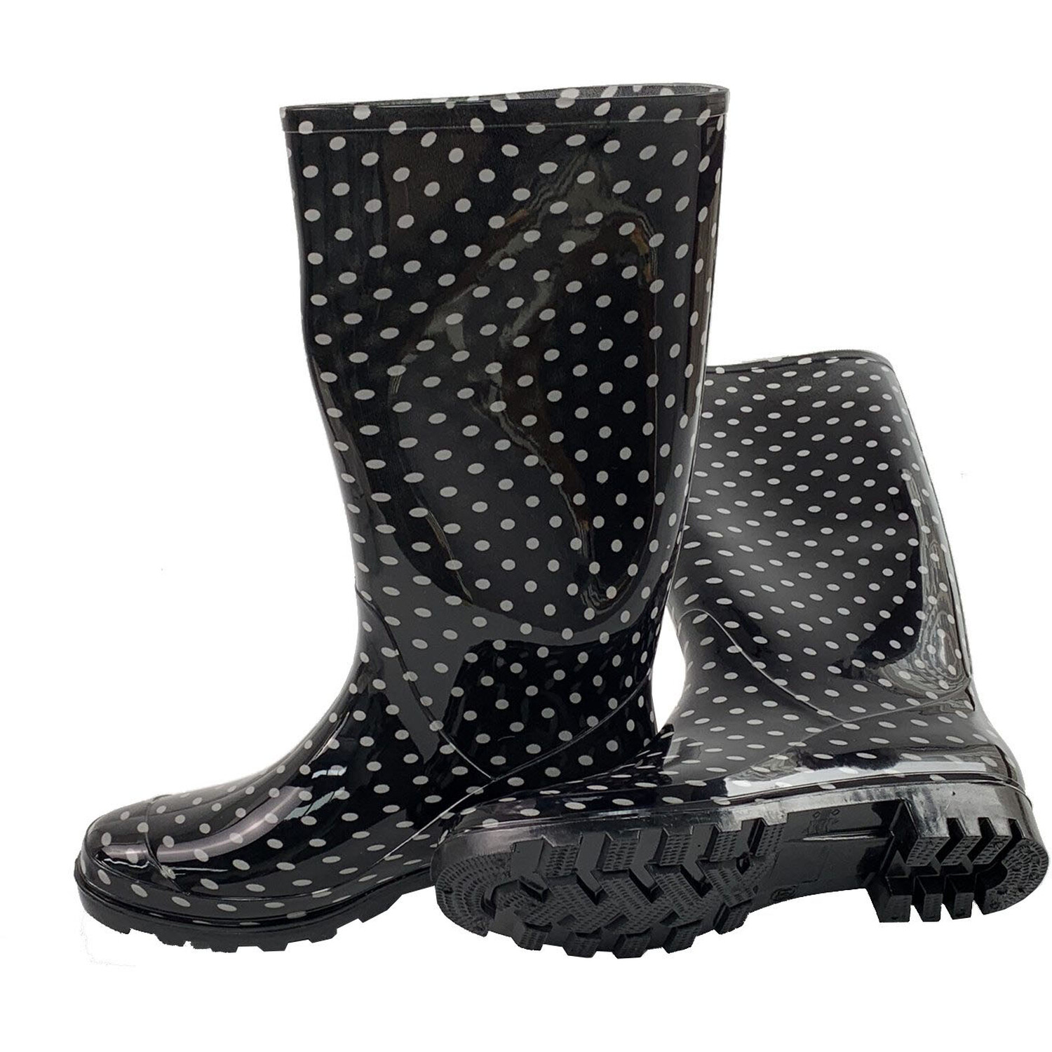 Spotty Wellingtons - Black / 7 Image