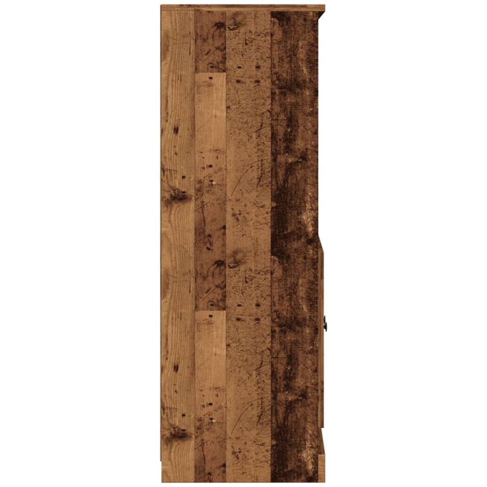 vidaXL 2 Door 2 Shelf Old Wood Highboard Image 6
