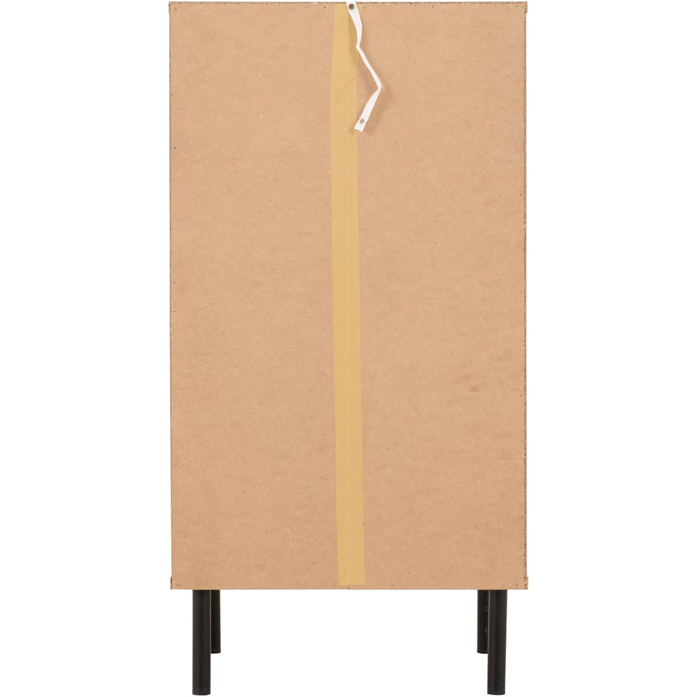 Seconique Leon 5 Drawer Medium Oak Effect Narrow Chest of Drawers Image 6
