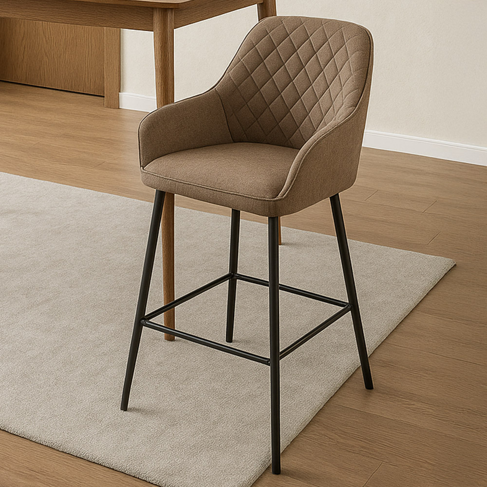 DS Living Florence Silver Sega Bar Stool Set of 2 Image 1