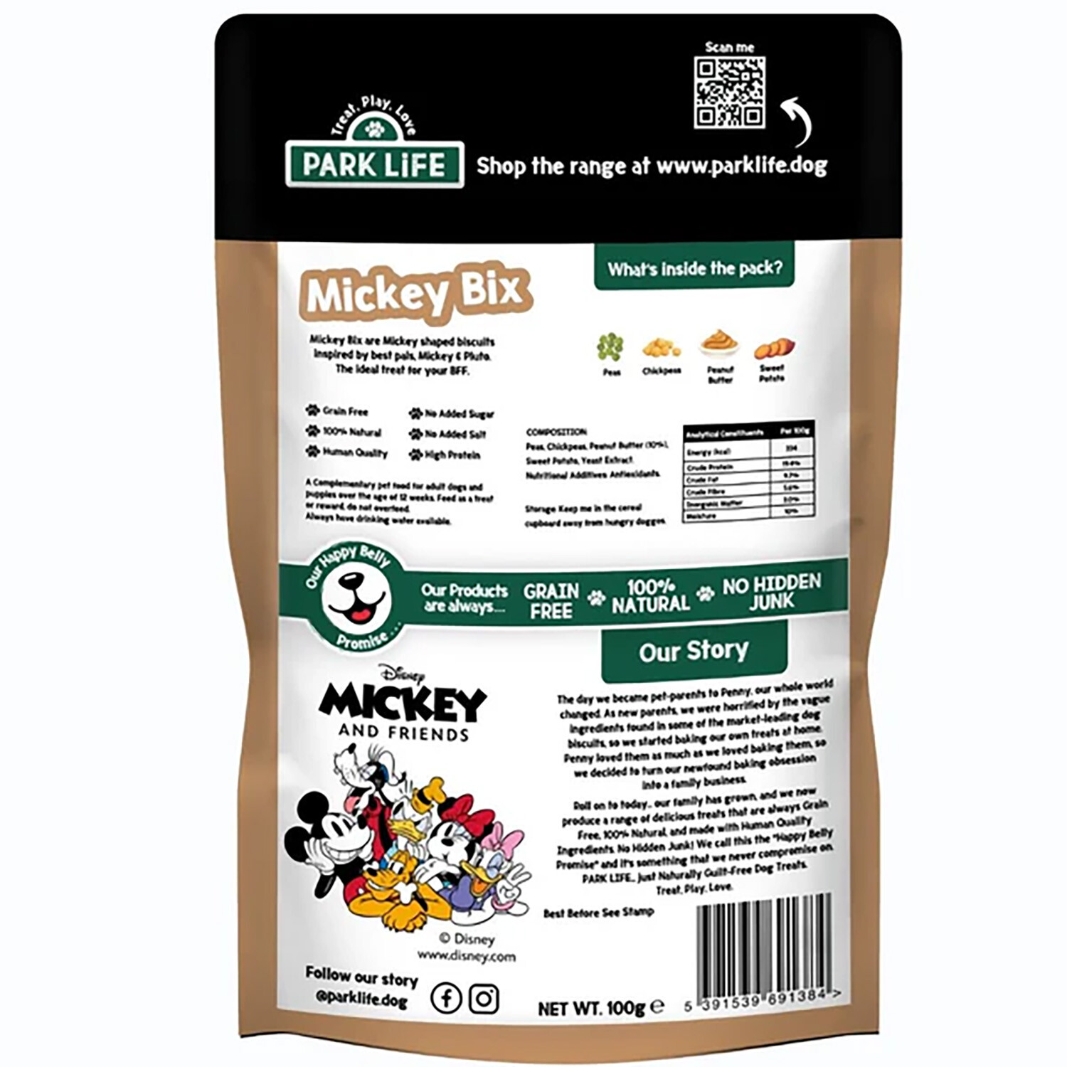 Park Life Mickey Bix Dog Biscuits Image 2