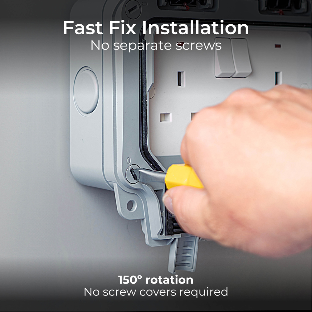 BG 13A Weatherproof Double Switched Power Socket Image 8