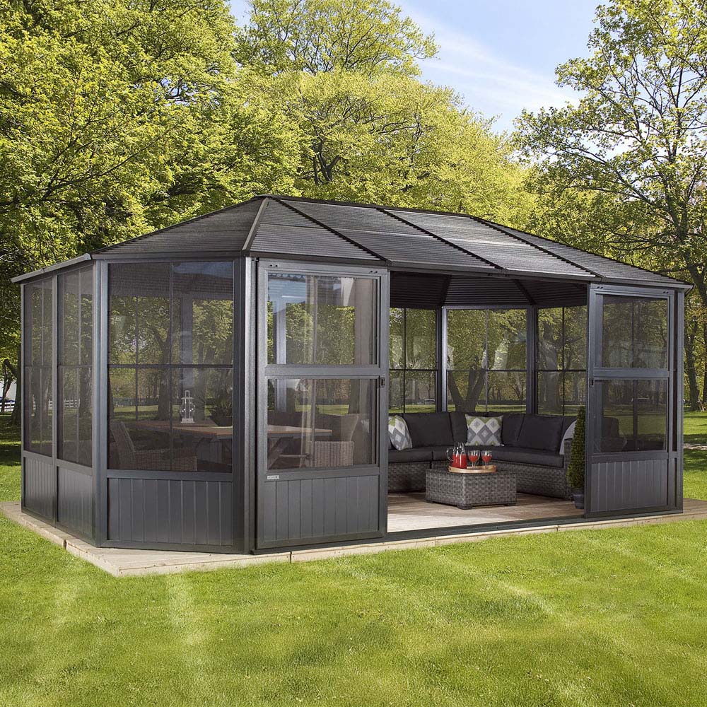 Sojag Charleston 3.7 x 5.5m Grey Solarium Image 2