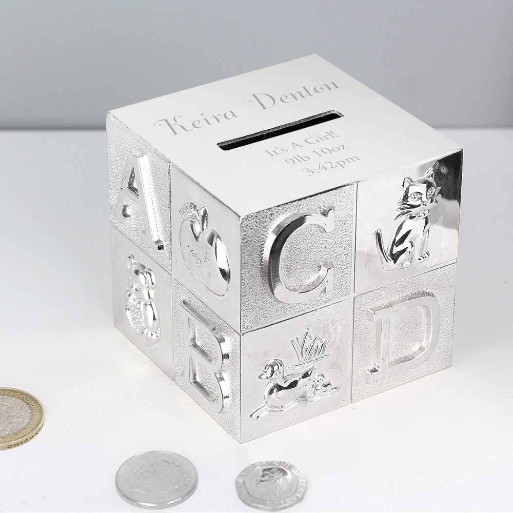 Personalised Memento Personalised ABC Money Box Image 2