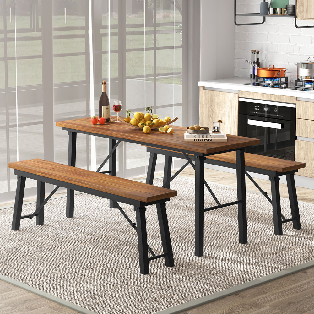 Costway 4 Seater Outdoor Foldable Dining Table Image 5