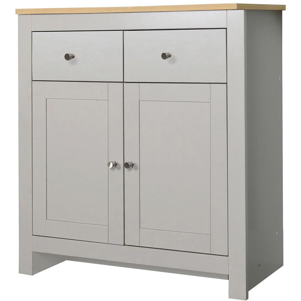 Loft24 Emerald 2 Door 2 Drawer Grey Oak Sideboard Image 2