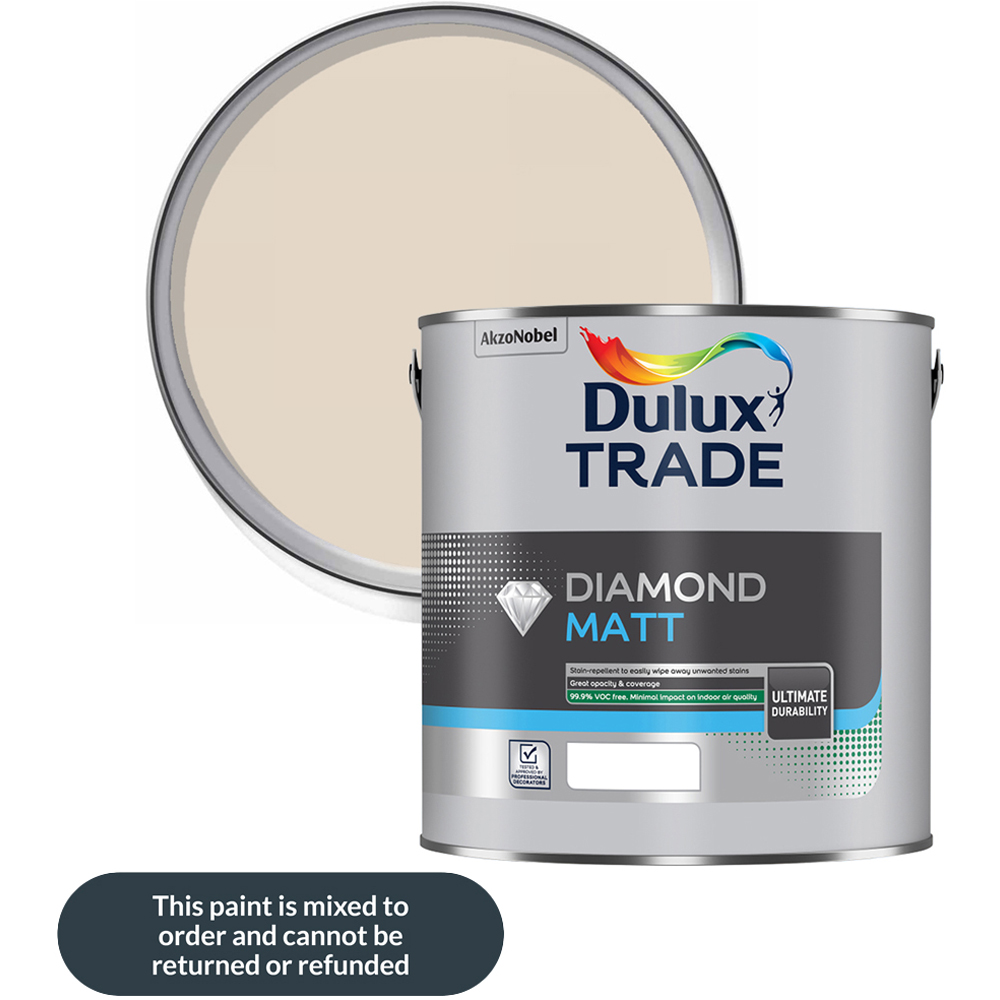 Dulux Trade Natural Hessian Walls and Ceilings Diamond Matt Paint 2.5L Image 1