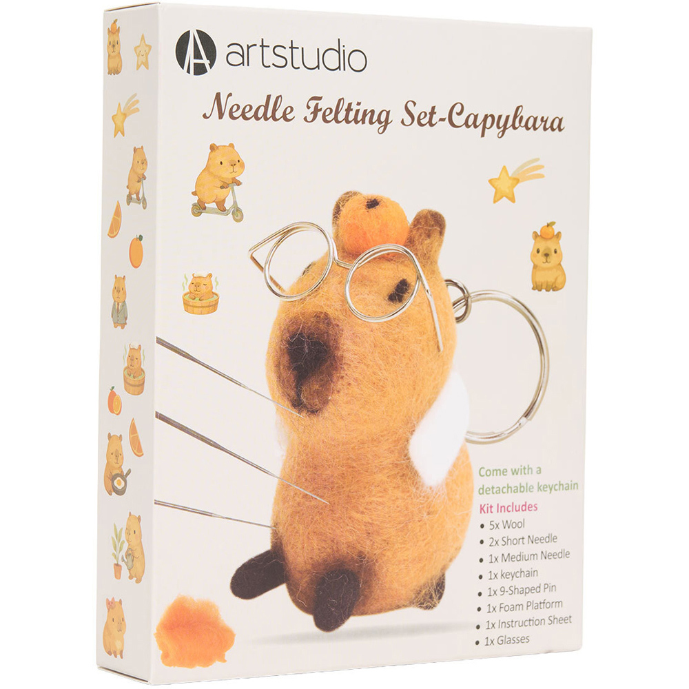 Capybara Needle Felting Set Image 4