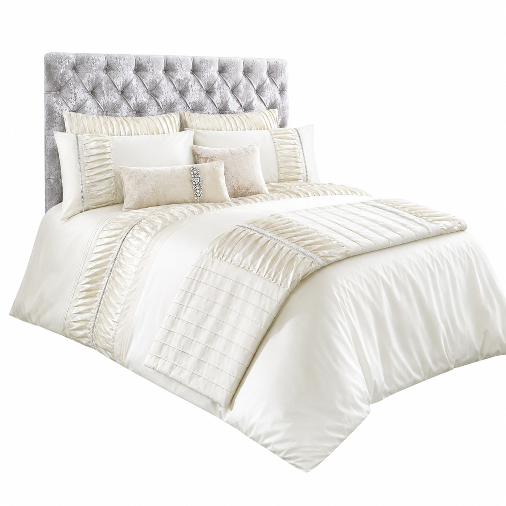 Smart Living Single Alina Cream Duvet Cover Set Image 2