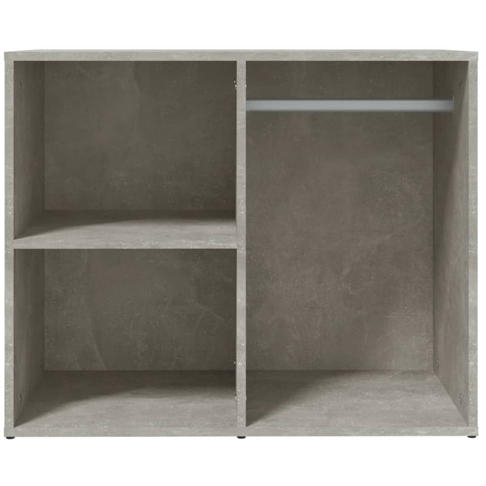vidaXL 3 Shelf Concrete Grey Engineered Wood Dressing Cabinet Image 3