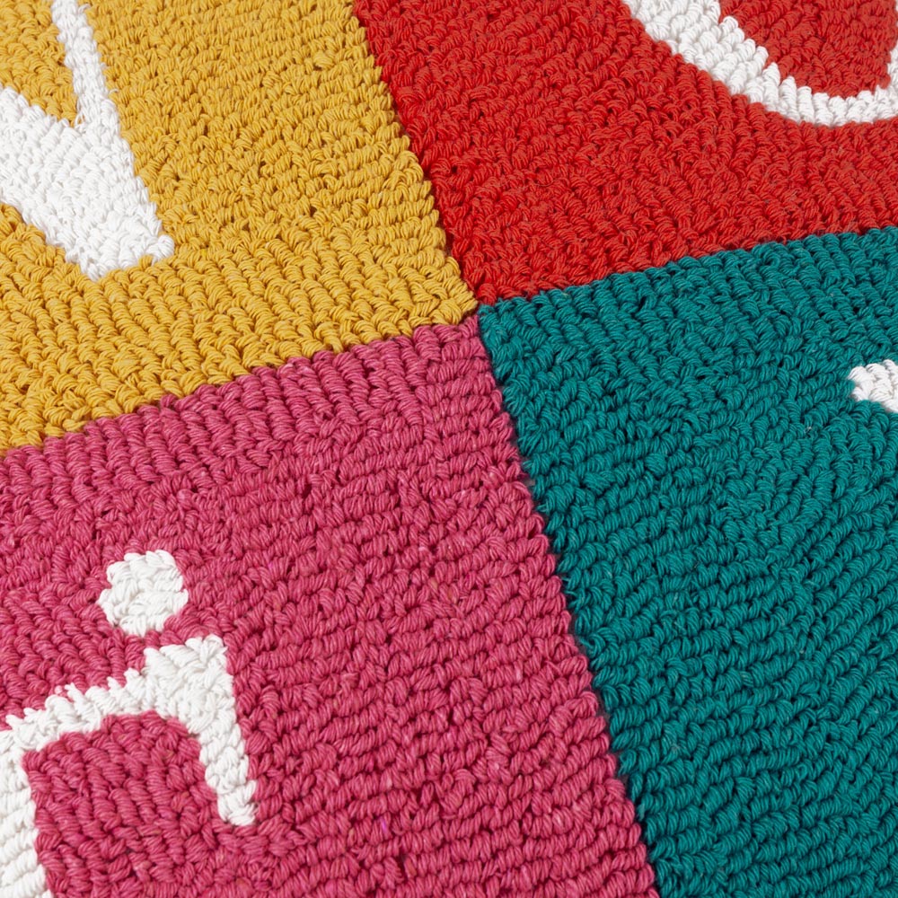 Furn Multicolour Noelle Loop Tufted Cushion 45 x 45cm Image 5