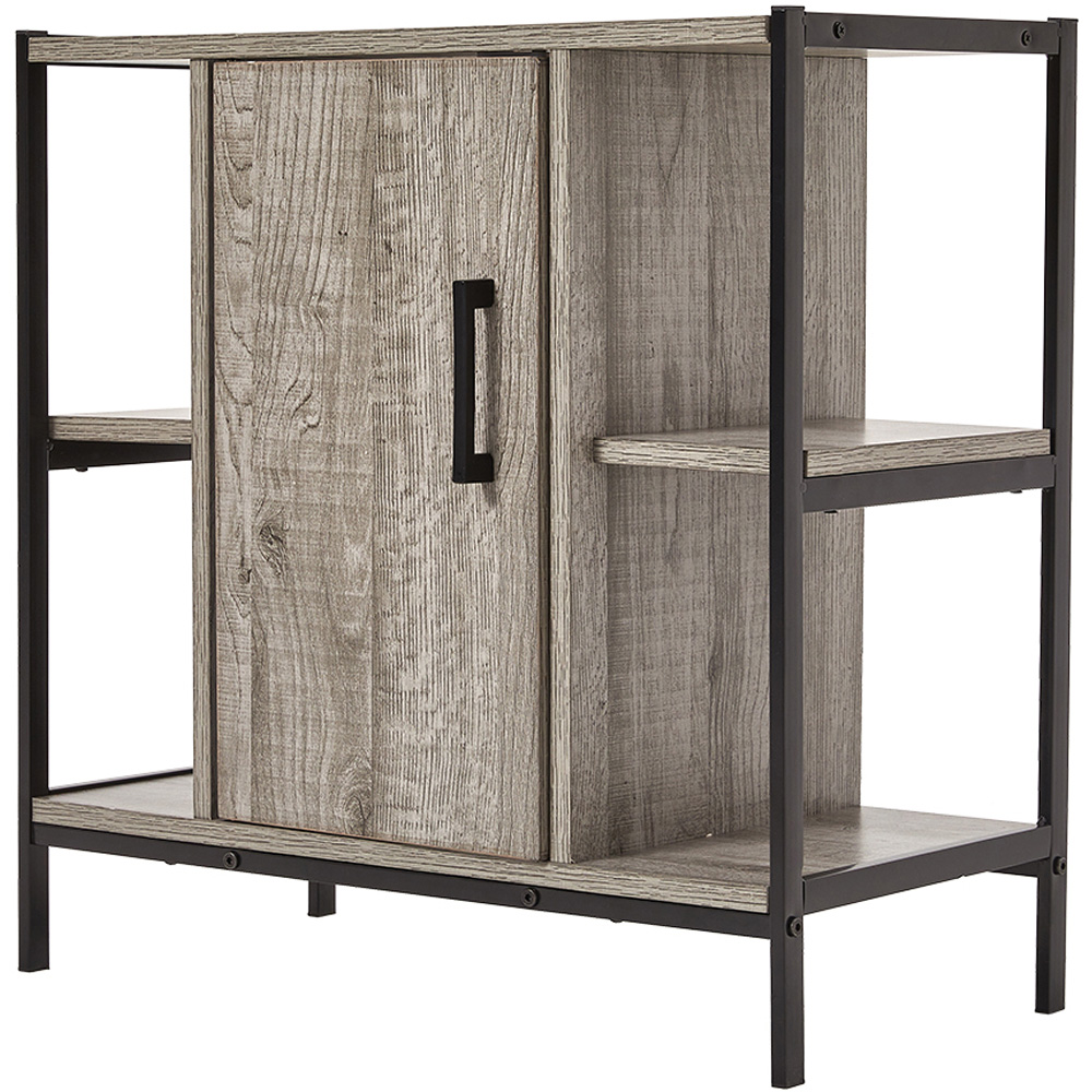 H&O Direct Single Door Metal Frame Under Sink Bathroom Cabinet Image 2