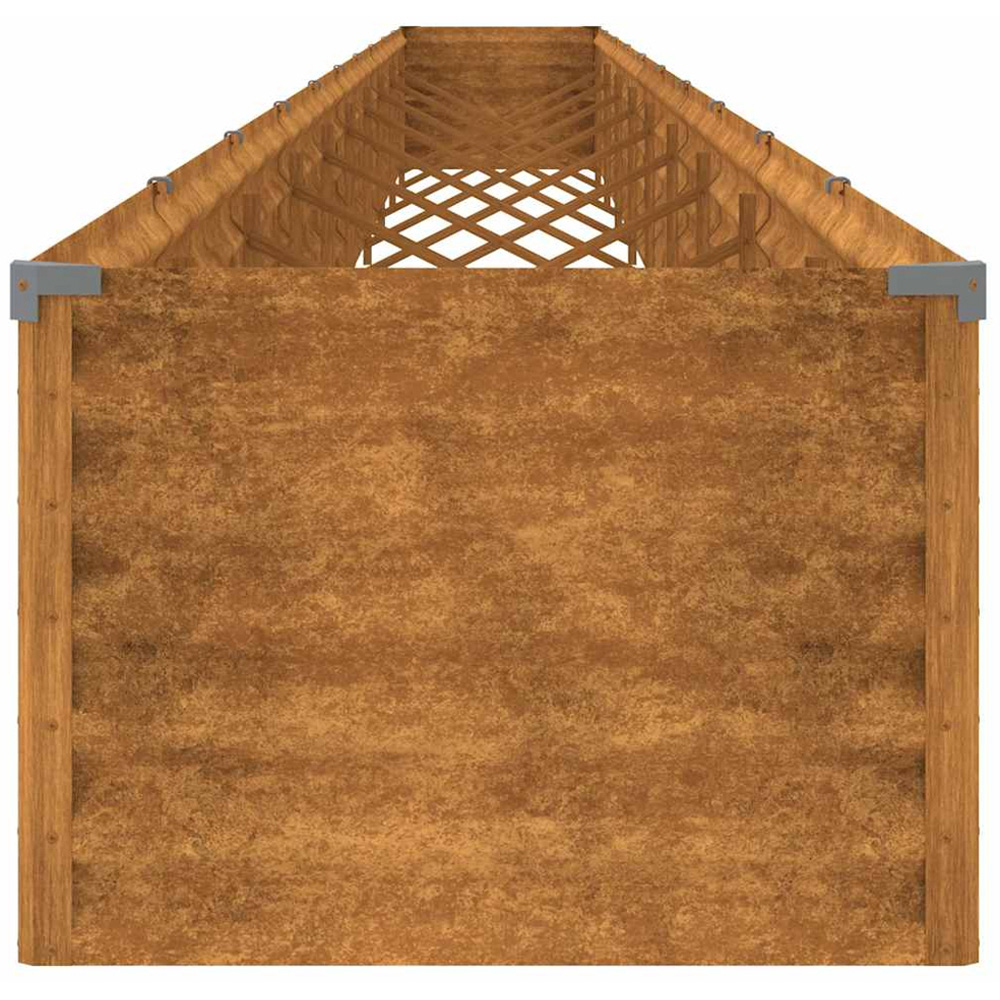 vidaXL Brown Corten Steel Raised Garden Bed 960 x 50 x 36cm Image 4