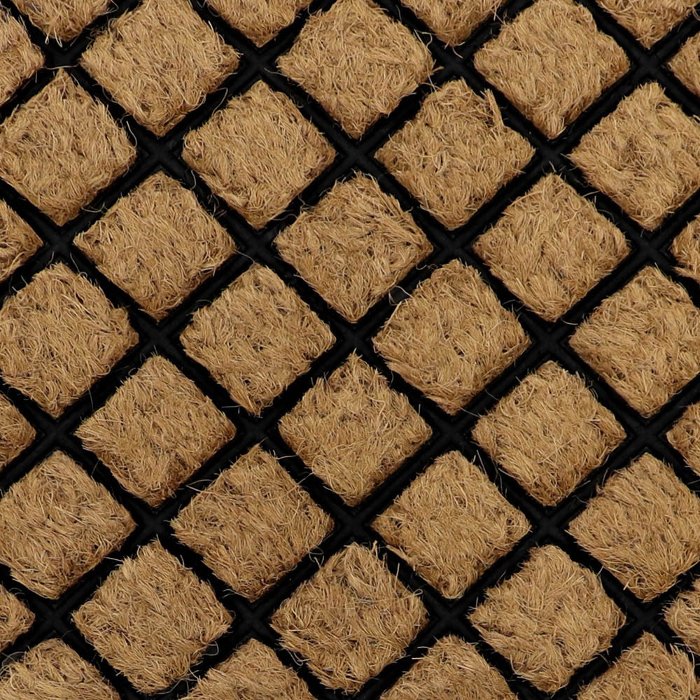 JVL Comfort Diamond Grid Tuffscrape Door Mat 40x70cm Image 5