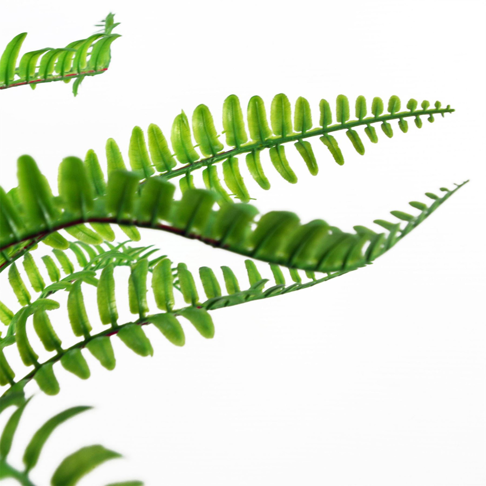 Leaf Fern Artificial Plant in Ceramic Planter and Stand 40cm Image 4