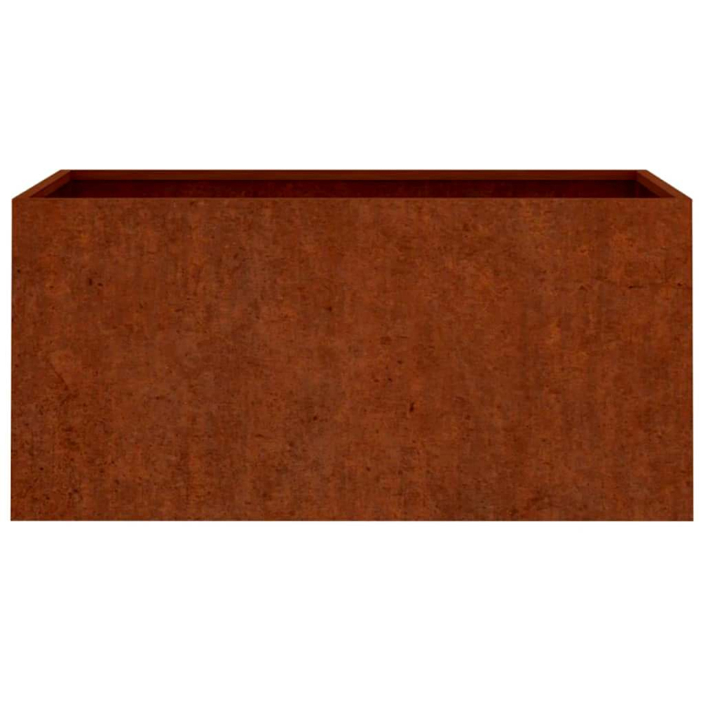 vidaXL Brown Corten Steel Garden Planter 39 x 40 x 62cm Image 4