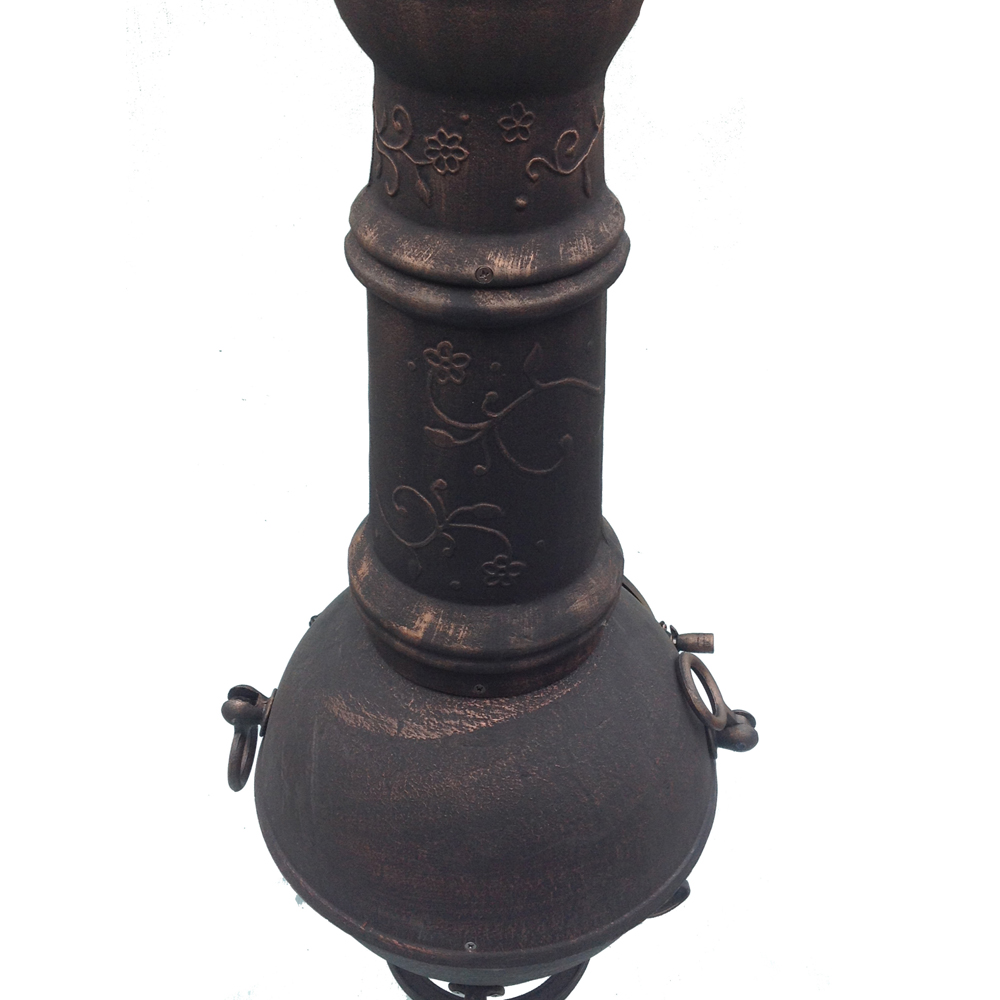 Gardeco Toledo Large Bronze Cast Iron Chimenea Image 3