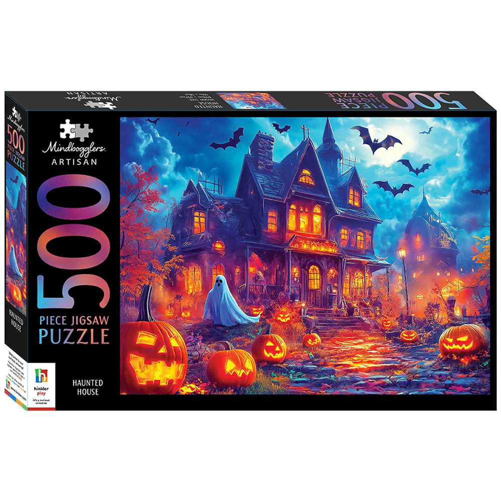 500 Piece Haunted House Jigsaw Puzzle - Multicolour Image
